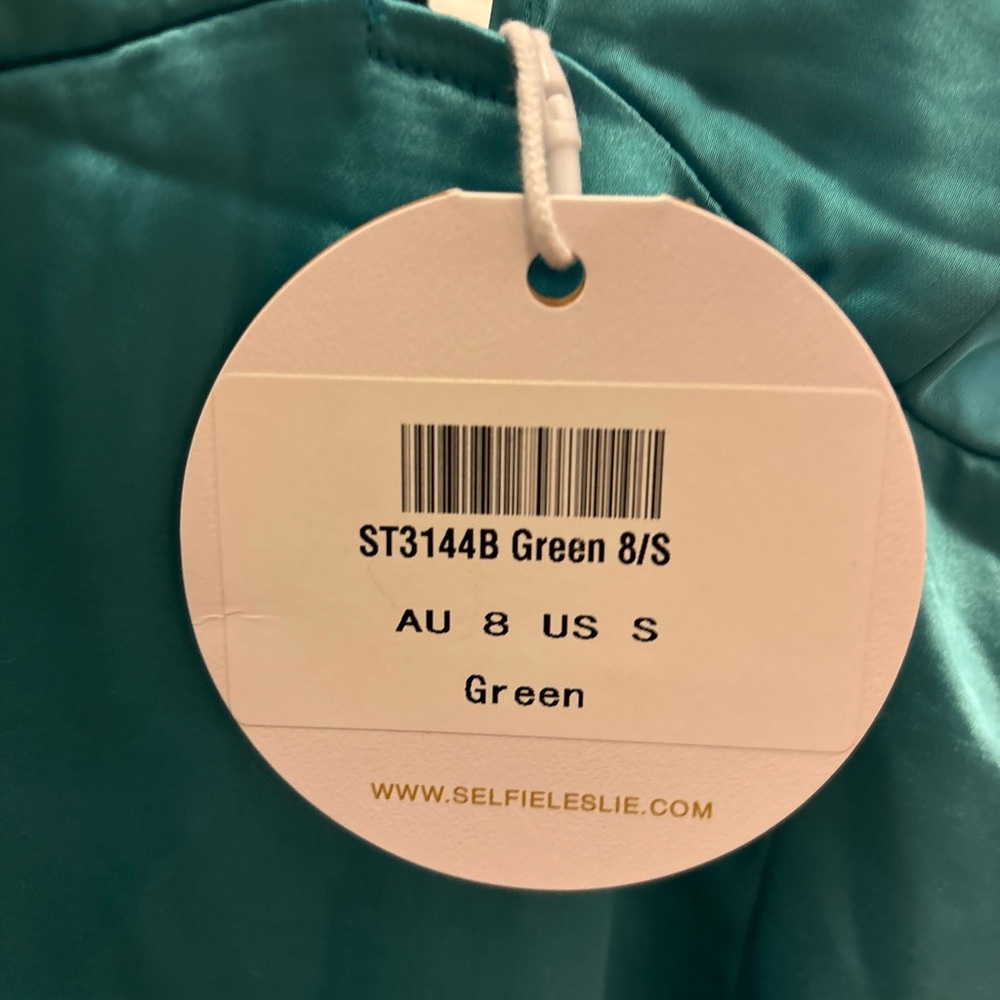 Green Satin Dress